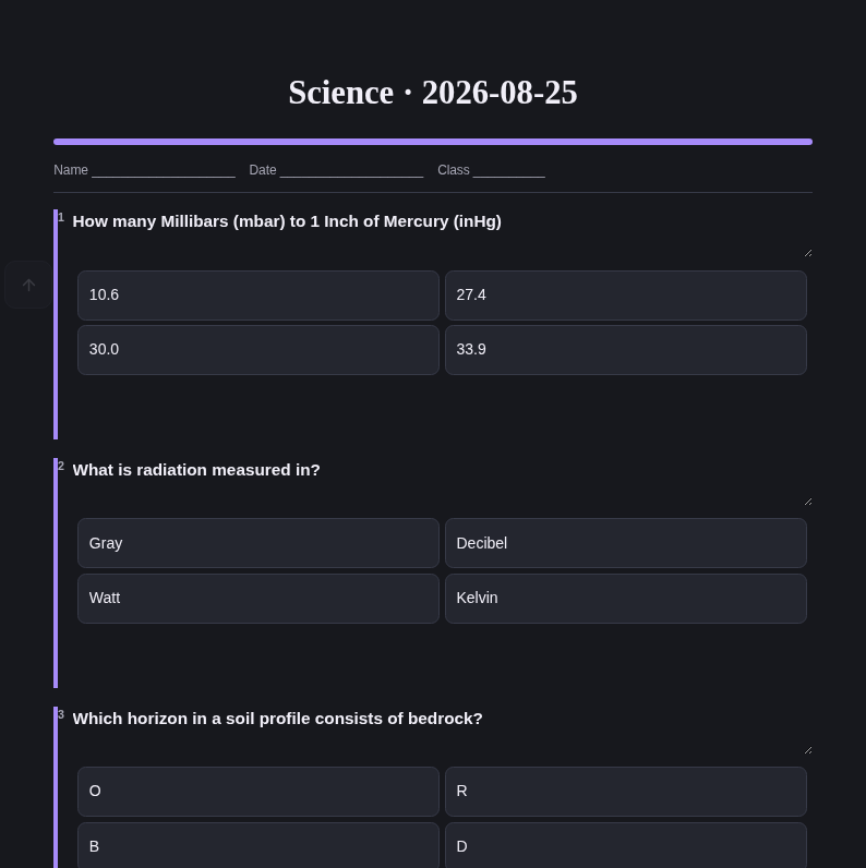 The editable fine-tune sheet: a paper-like preview of the worksheet as it will print.